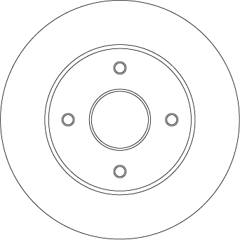 Brake Disc TRW SINGLE DF4452BS