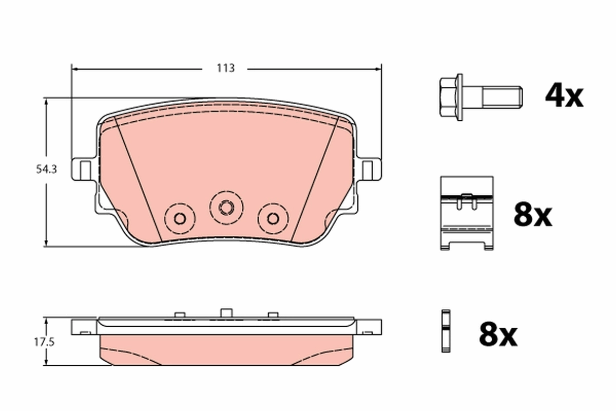 Brake Pad Set, disc brake GDB2331