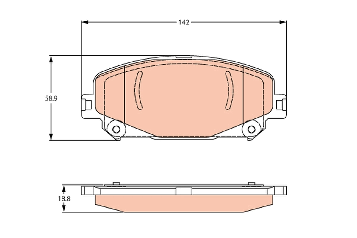 Brake Pad Set, disc brake GDB2268