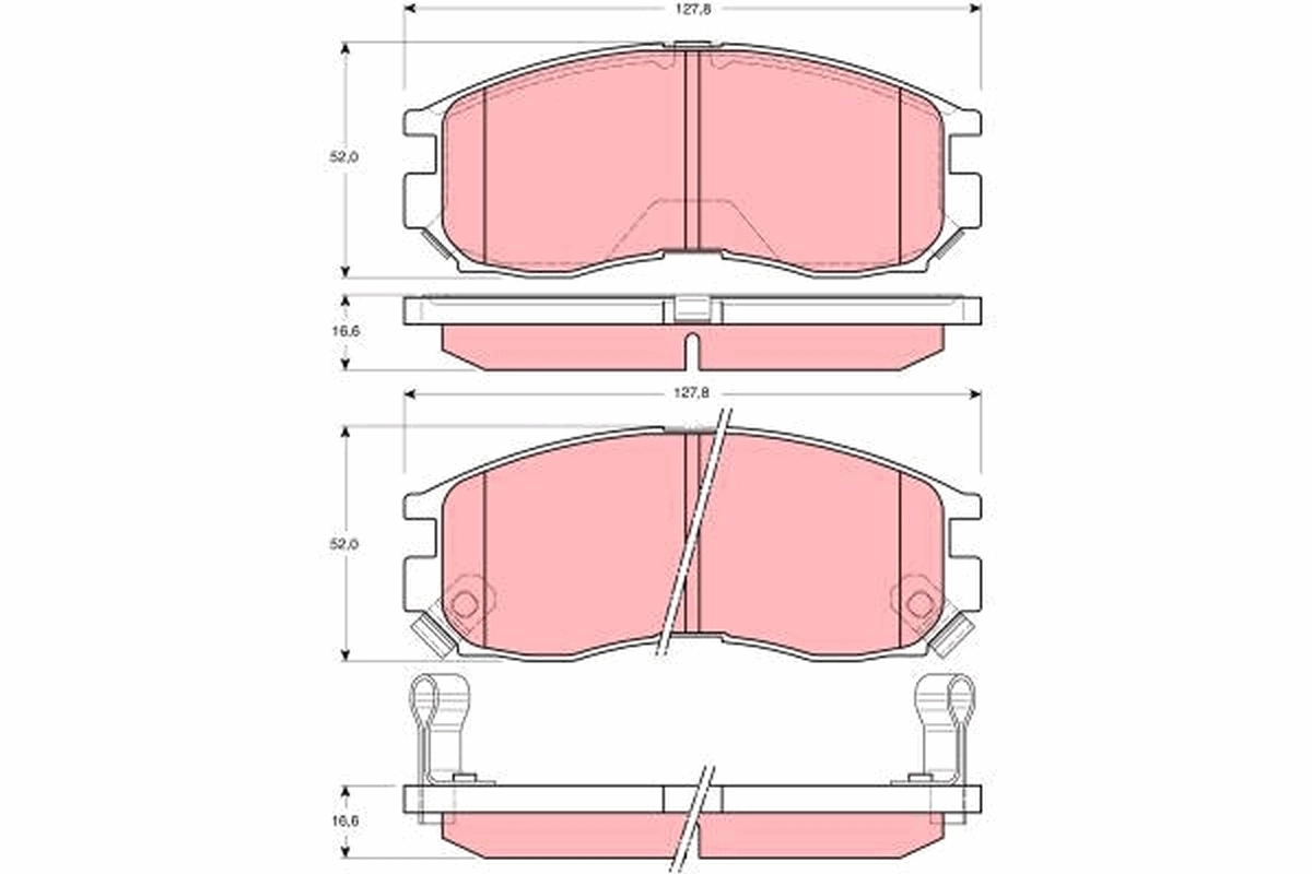 Brake Pad Set, disc brake GDB3133