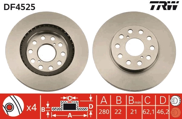 Brake Disc DF4525