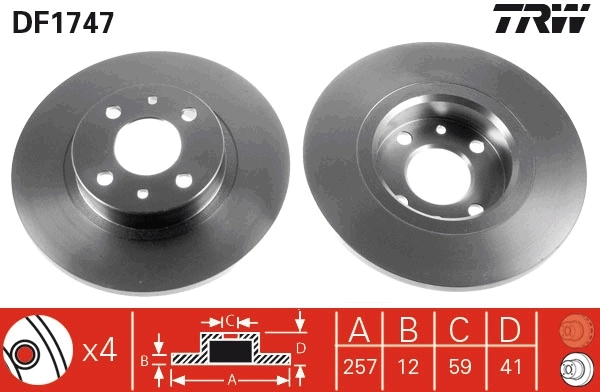 Brake Disc DF1747