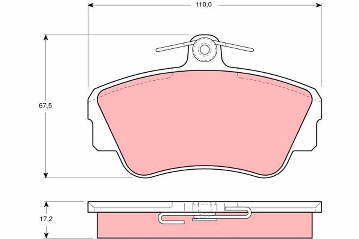 Brake Pad Set, disc brake GDB812