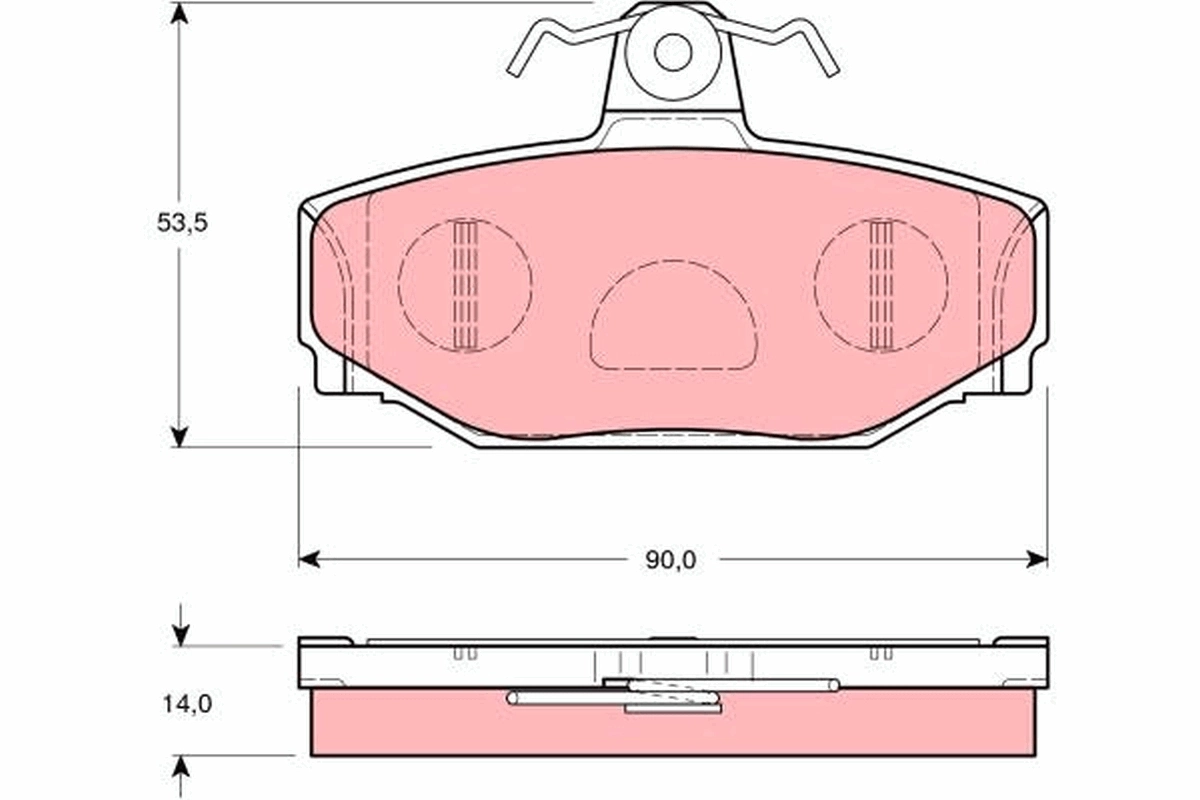 Brake Pad Set, disc brake GDB1377