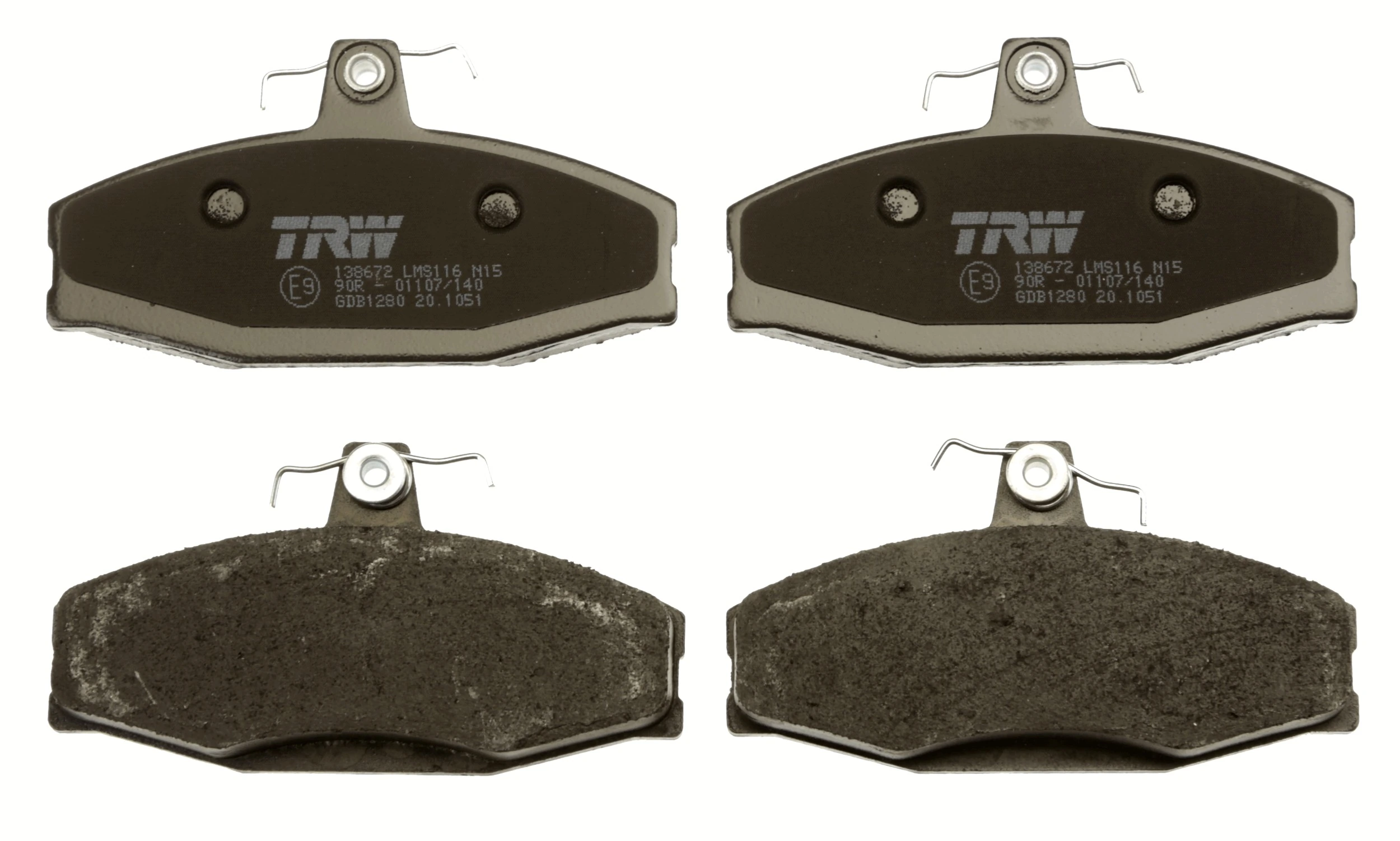 Brake Pad Set, disc brake COTEC GDB1280