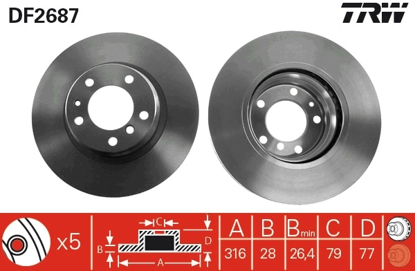 Brake Disc DF2687