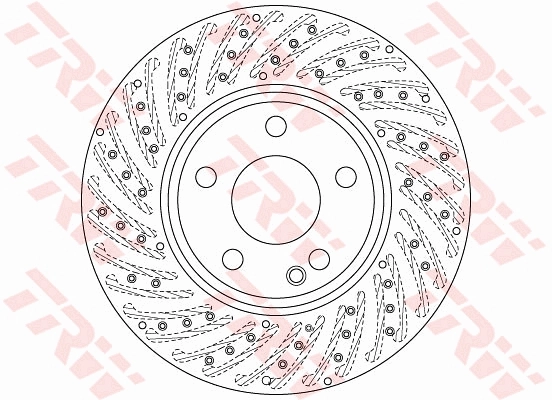 Brake Disc TRW SINGLE DF6262S