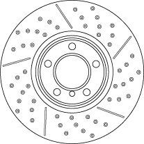 Brake Disc TRW SINGLE DF6604S