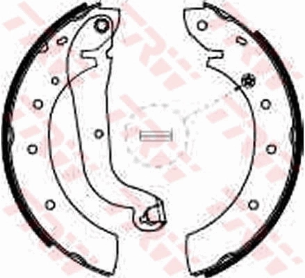 TRW GS8624 Brake Shoe Set
