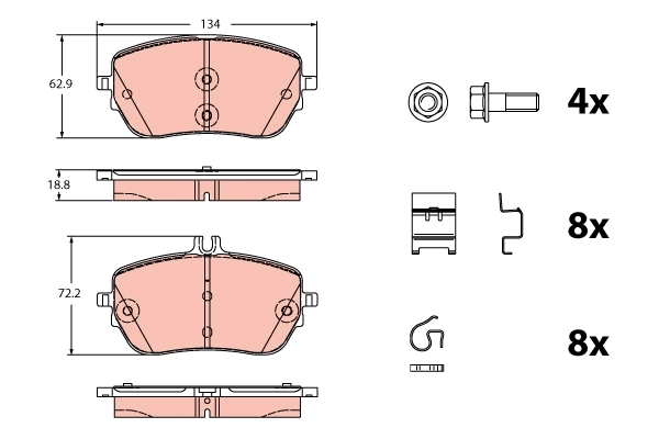 Brake Pad Set, disc brake GDB2330