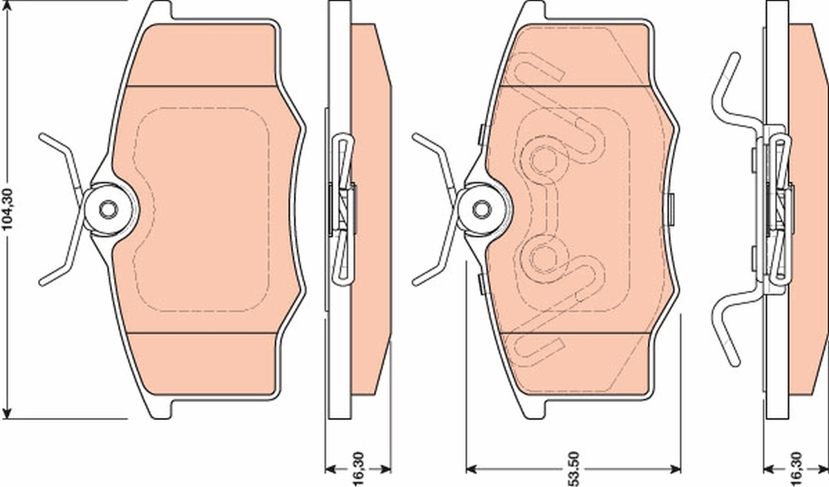 Brake Pad Set, disc brake GDB1759
