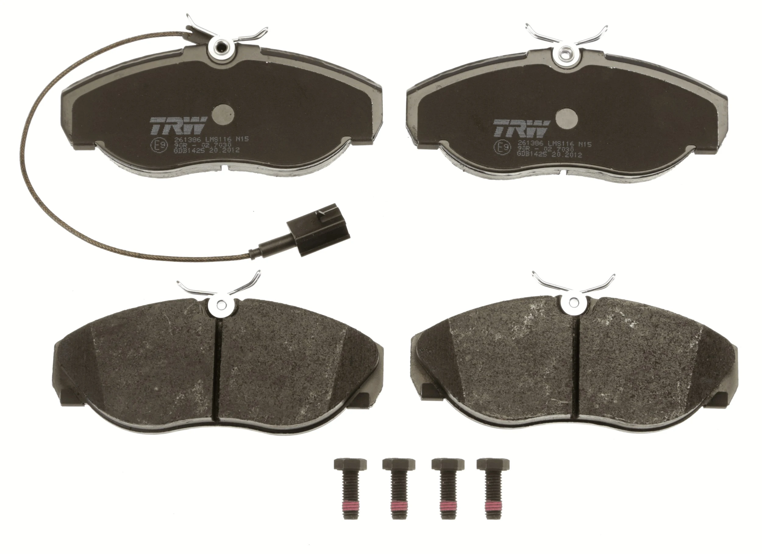 Brake Pad Set, disc brake COTEC GDB1425