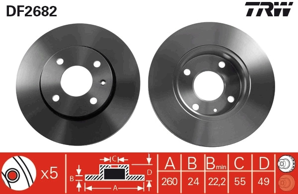 Brake Disc DF2682