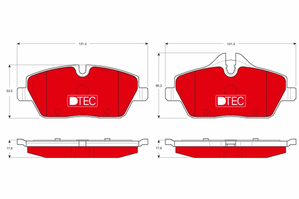 Brake Pad Set, disc brake DTEC COTEC GDB1611DTE