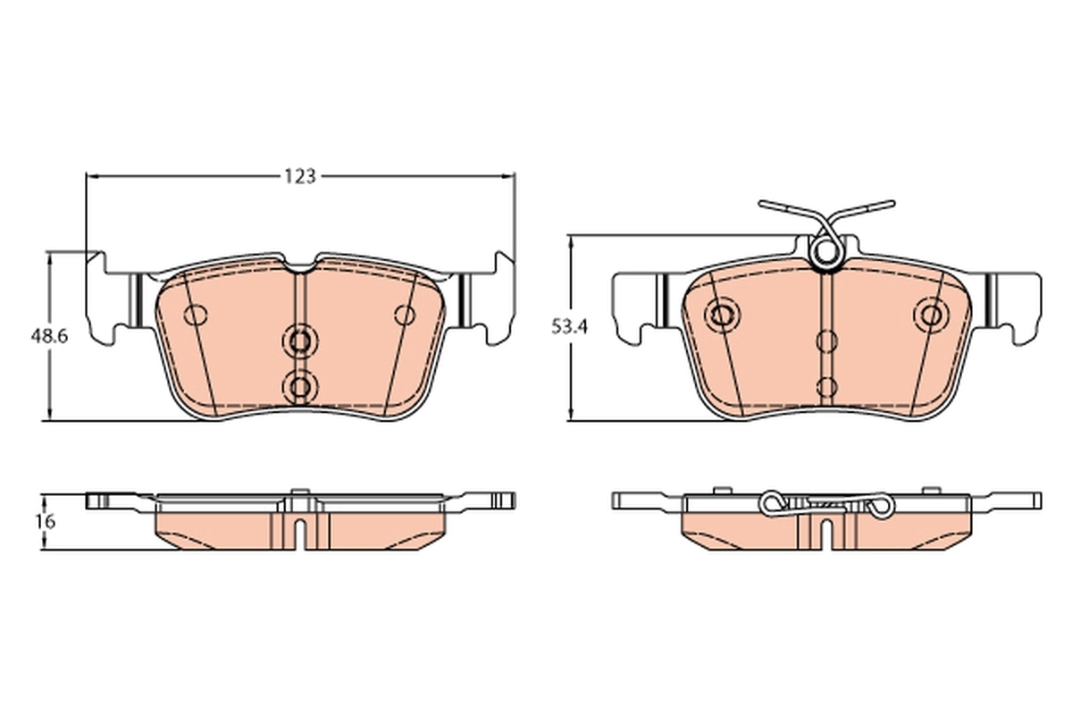 Brake Pad Set, disc brake GDB2313