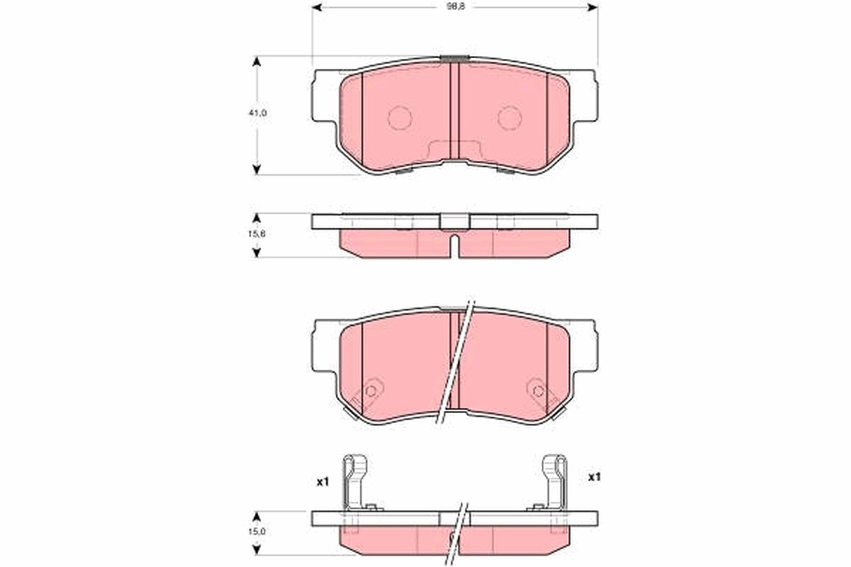 Brake Pad Set, disc brake GDB3298