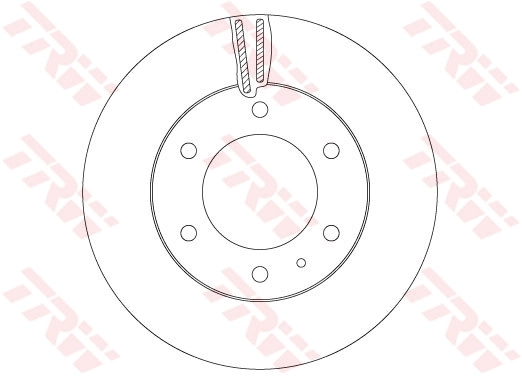 Brake Disc TRW SINGLE DF6812S
