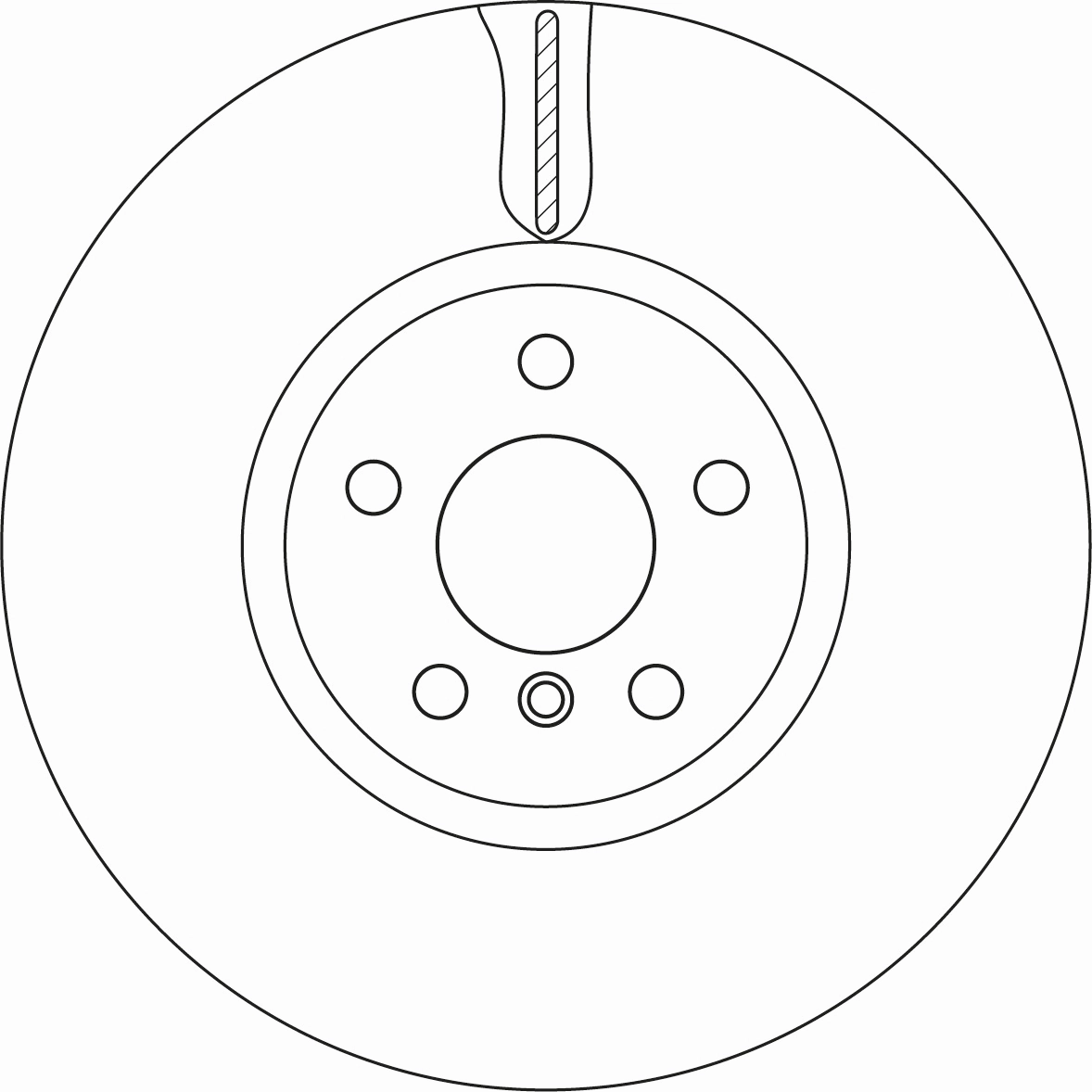 Brake Disc TRW SINGLE DF6845S