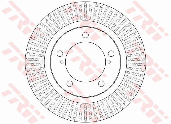 Brake Disc TRW SINGLE DF6239S