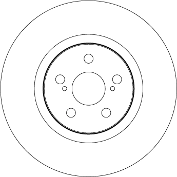 Brake Disc TRW SINGLE DF4445S