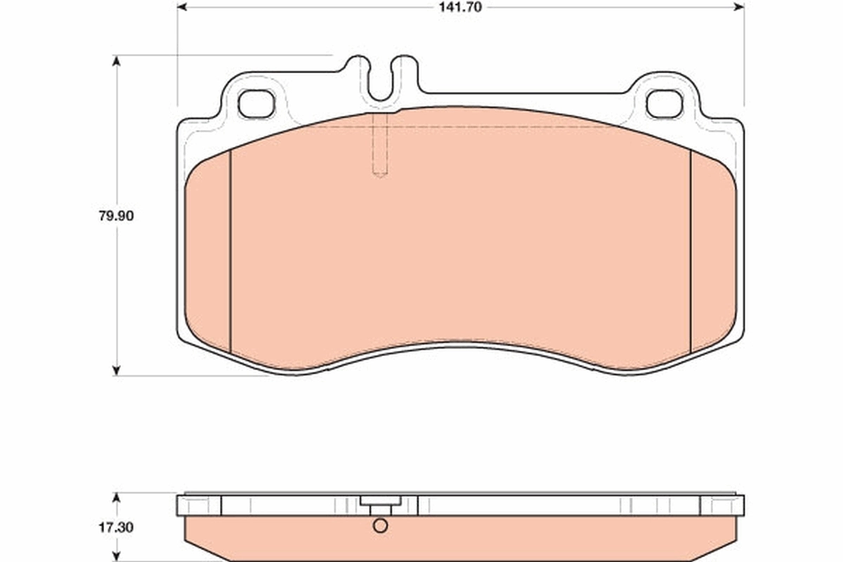 Brake Pad Set, disc brake GDB1822