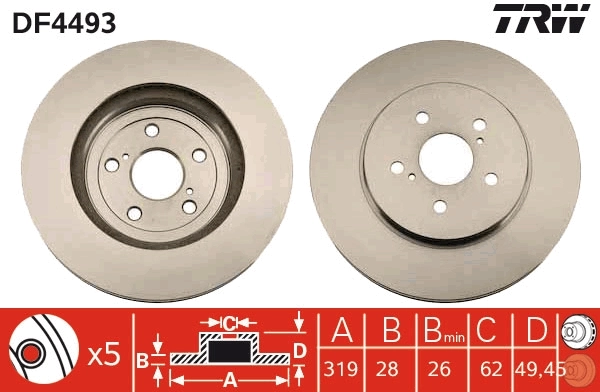 Brake Disc DF4493