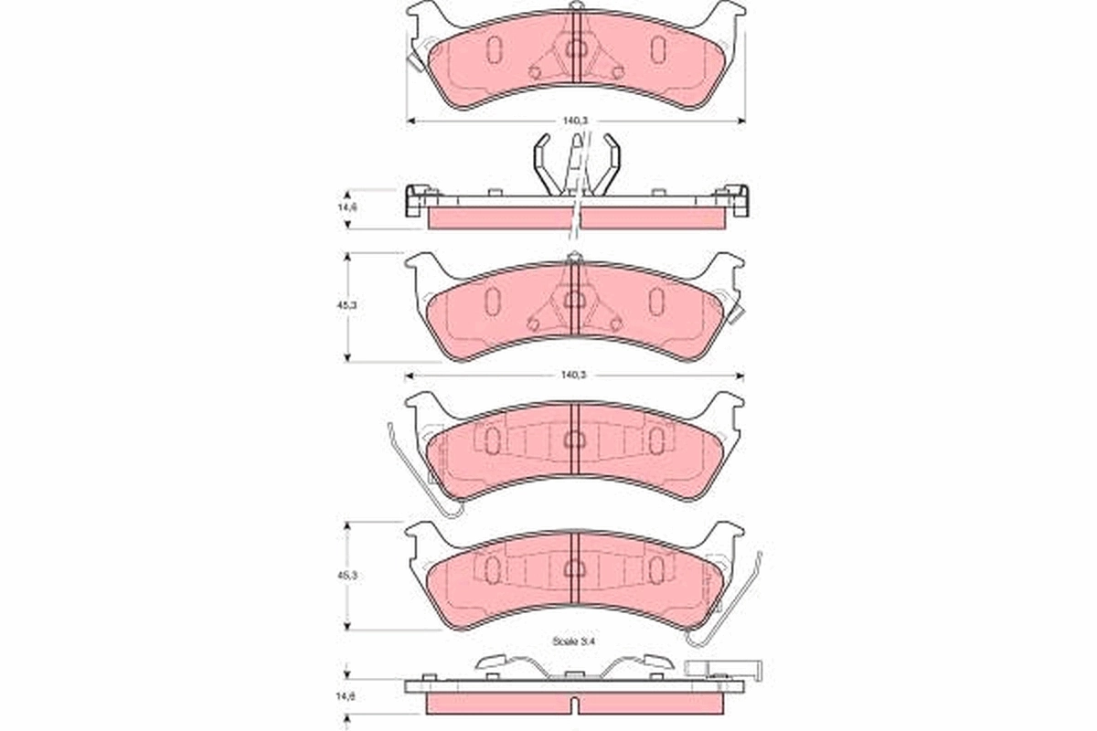 Brake Pad Set, disc brake GDB4094