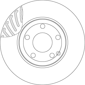 Brake Disc TRW SINGLE DF4863S
