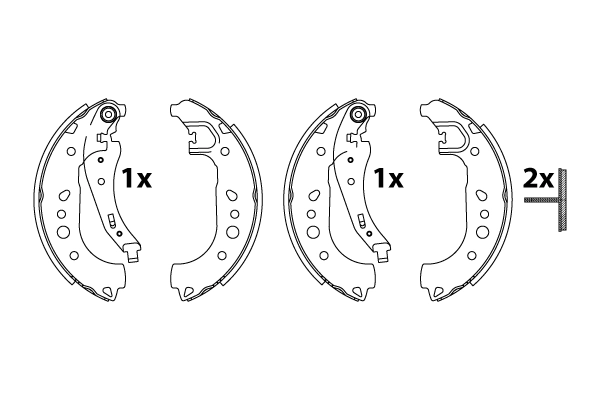 Brake Shoe Set GS8862