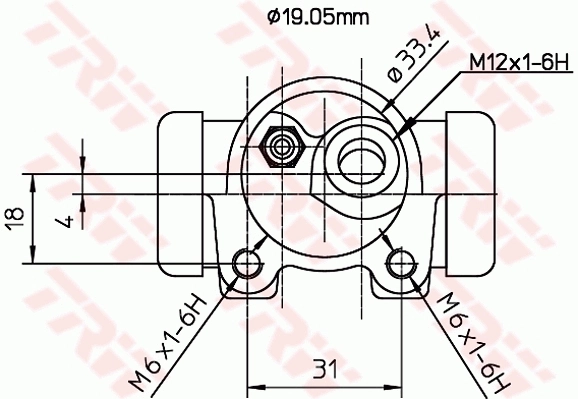 TRW BWD114 Wheel Brake Cylinder