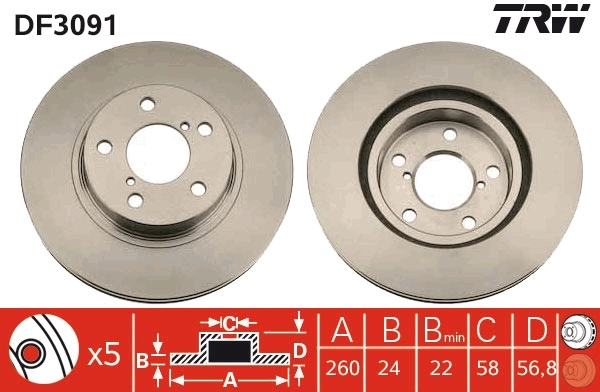 Brake Disc DF3091