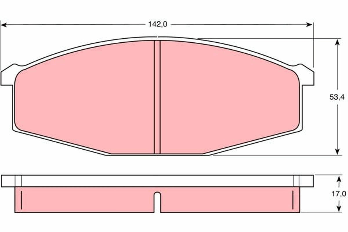 Brake Pad Set, disc brake GDB747
