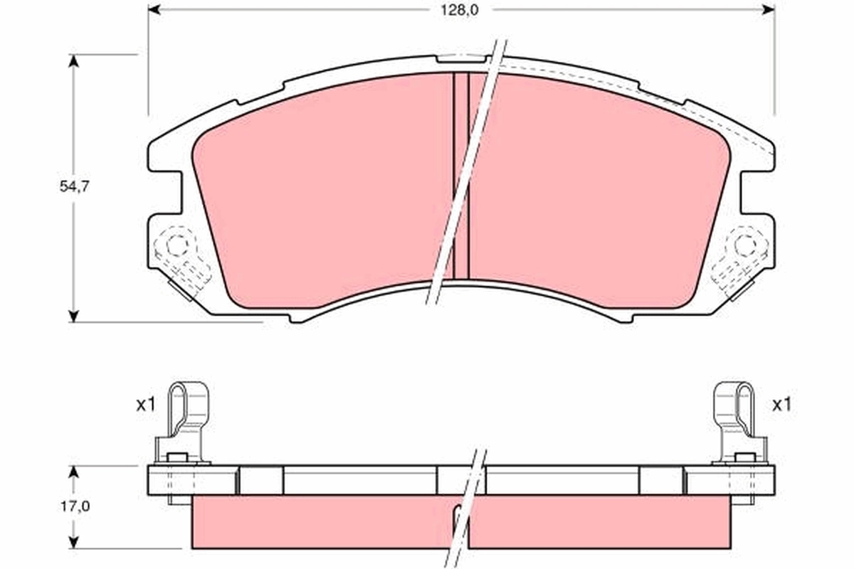 Brake Pad Set, disc brake GDB989