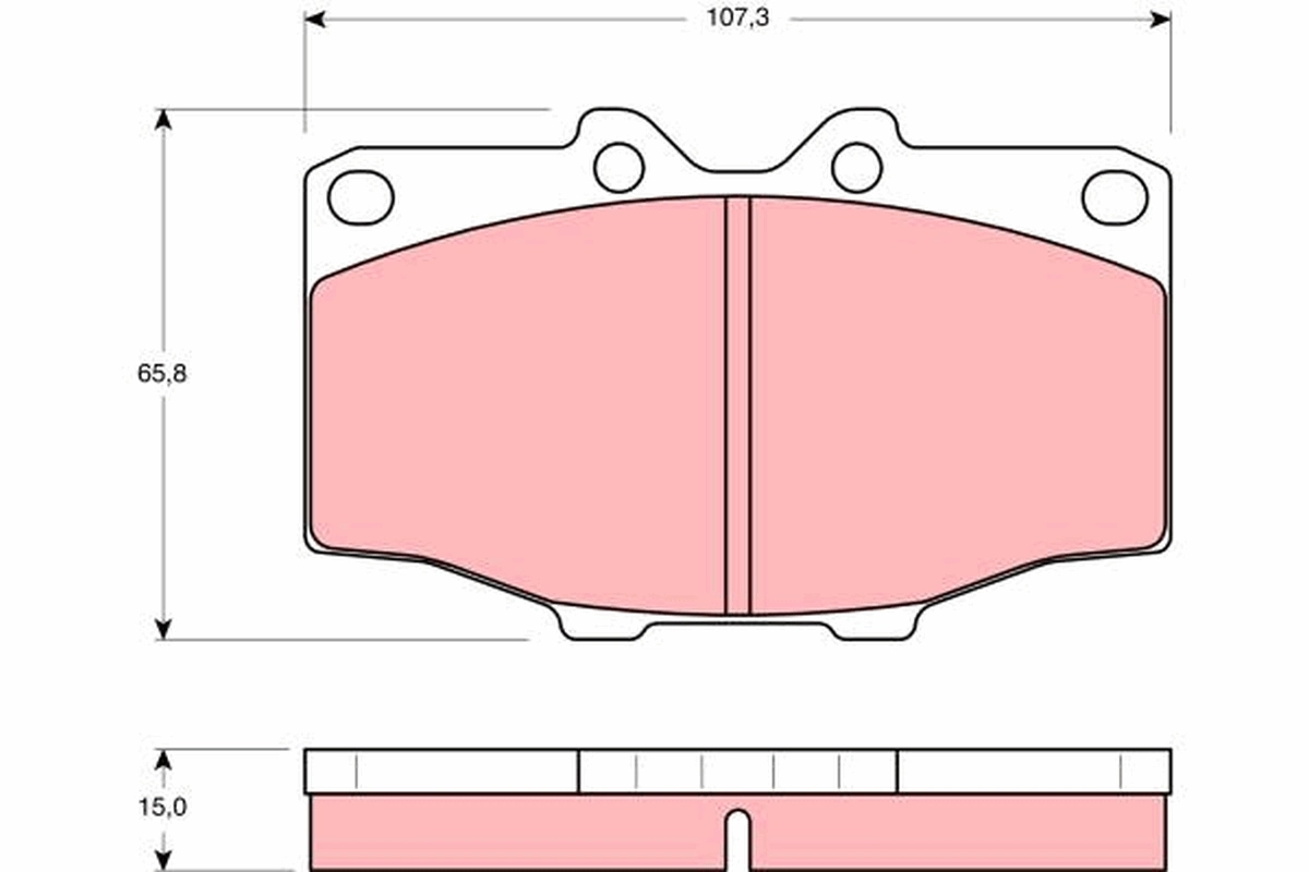 Brake Pad Set, disc brake GDB352