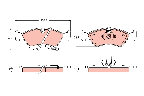 Brake Pad Set, disc brake GDB2441