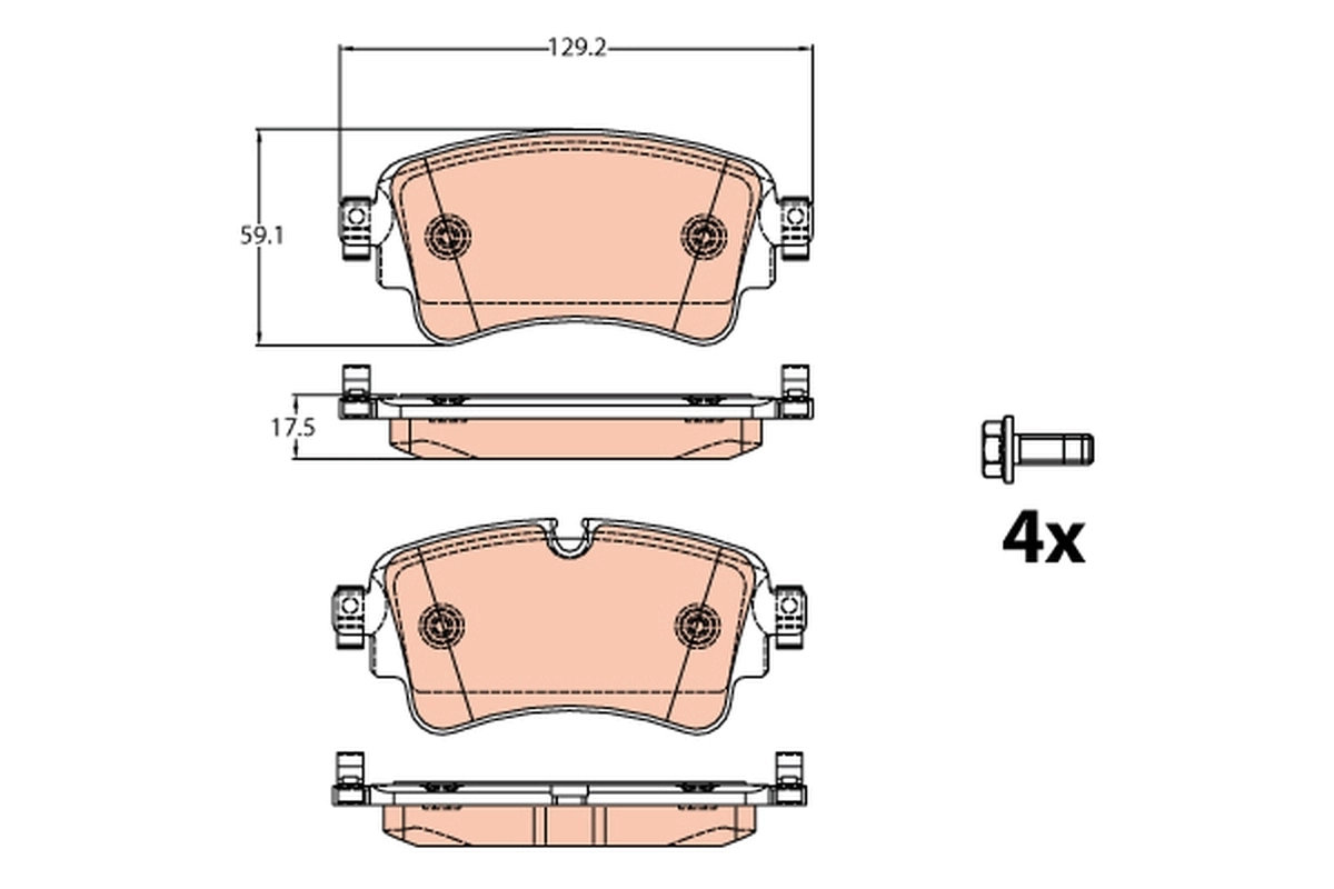 Brake Pad Set, disc brake GDB2132