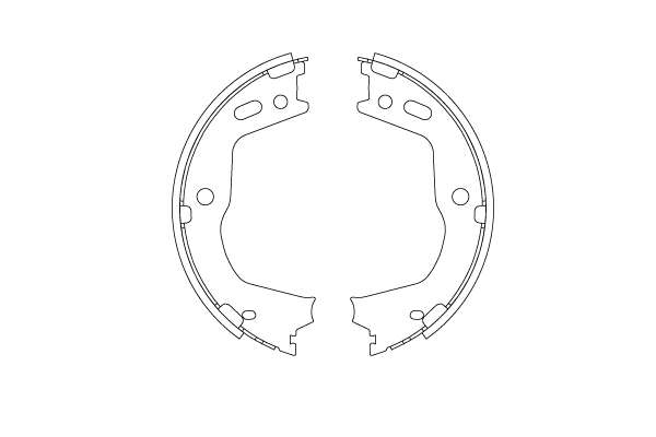 Brake Shoe Set, parking brake GS8803