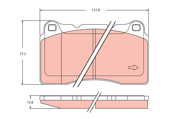 Brake Pad Set, disc brake GDB2453