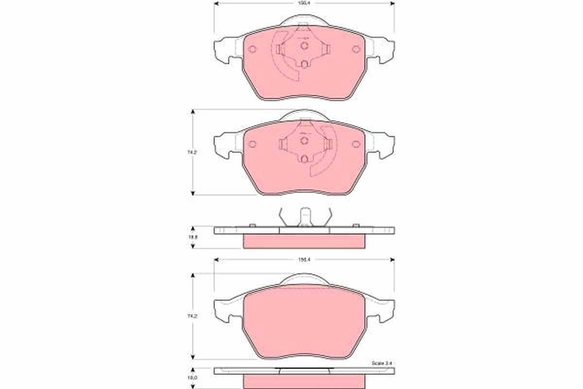 Brake Pad Set, disc brake GDB1429