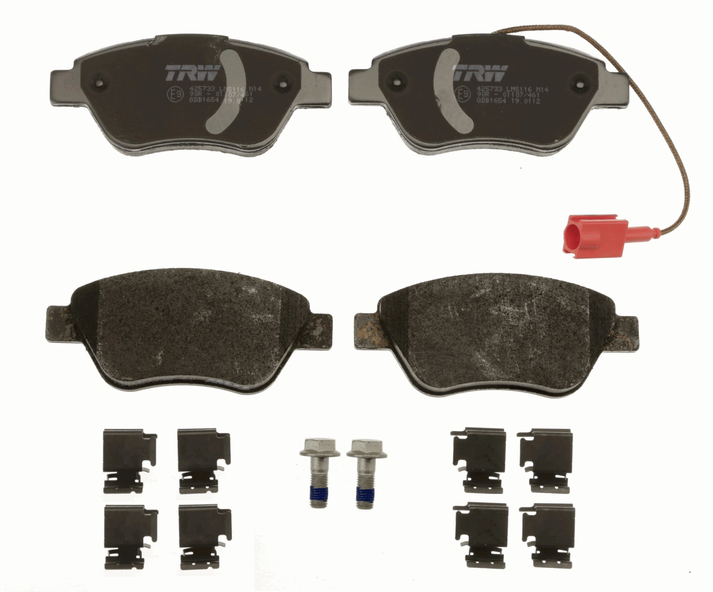 Brake Pad Set, disc brake COTEC GDB1654