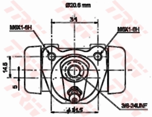 TRW BWF184 Wheel Brake Cylinder