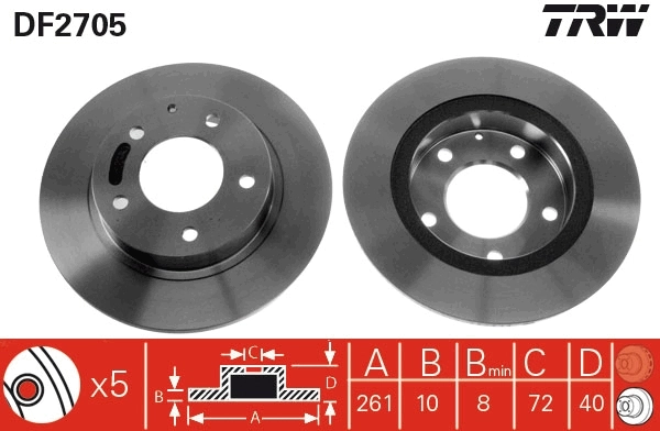 Brake Disc DF2705