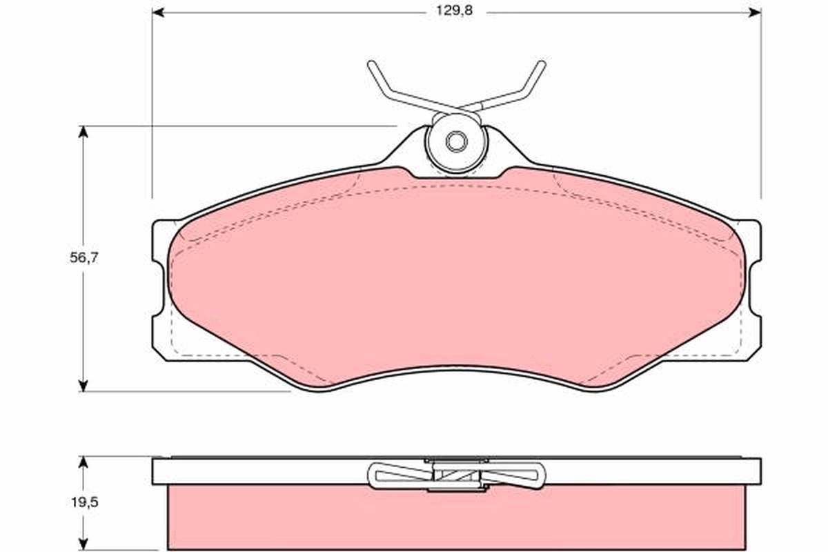 Brake Pad Set, disc brake GDB399