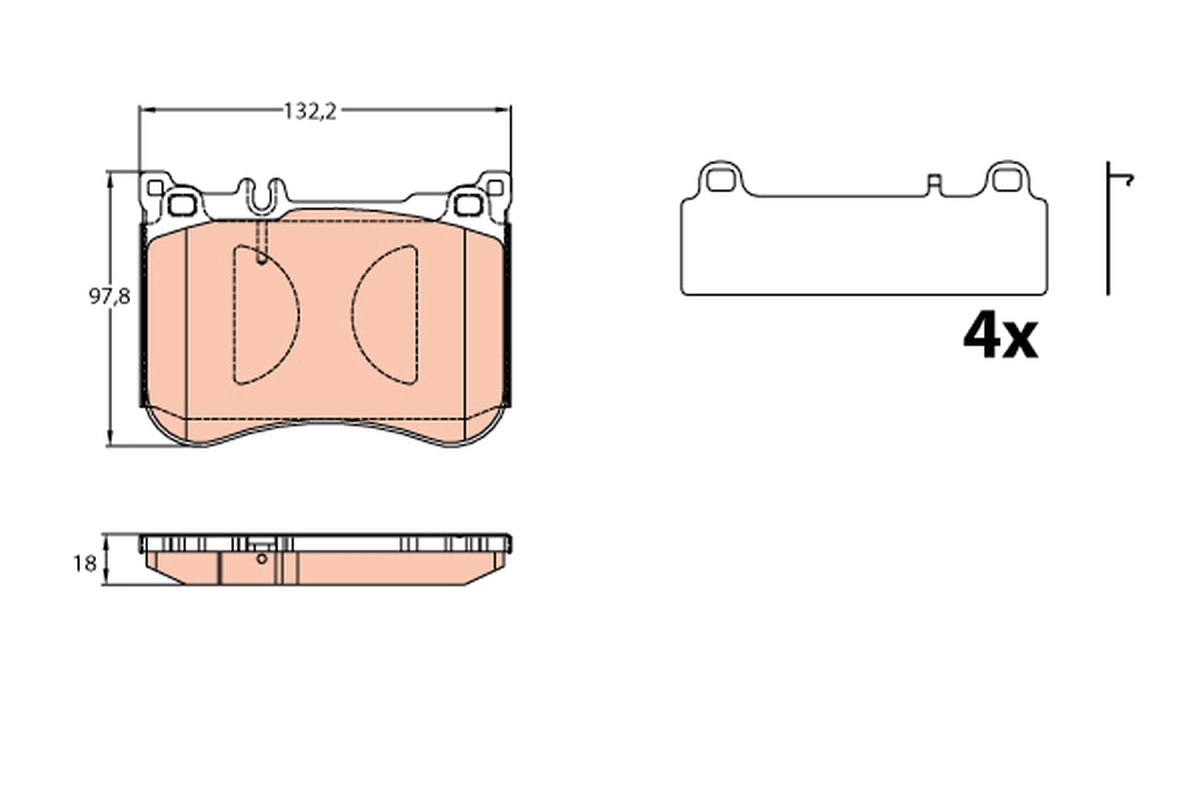 Brake Pad Set, disc brake GDB2144