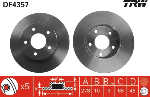 Brake Disc DF4357