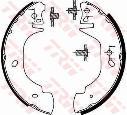 TRW GS8629 Brake Shoe Set