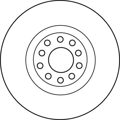 Brake Disc TRW SINGLE DF4209S