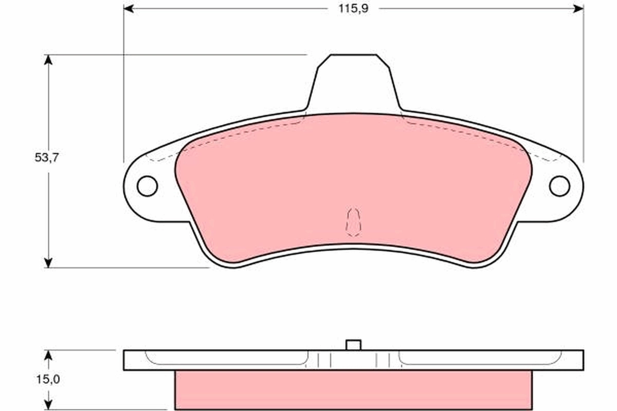 Brake Pad Set, disc brake GDB4084