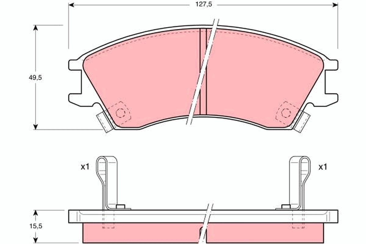 Brake Pad Set, disc brake GDB992
