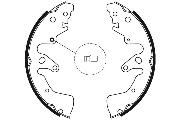 Juego de zapatas de frenos GS8801